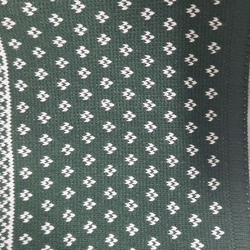 Vintage Crystal Kobe  Women's Cardigan Green Trees Nature Winter - Picture 8 of 10